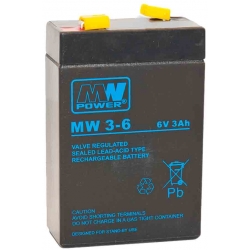 Akumulator żelowy AGM MW 6V/3Ah