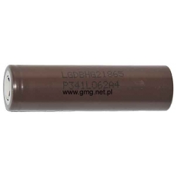 akumulator Li-ion litowy litowojonowy 18650 3-60V 3Ah LG ICR18650 HG2