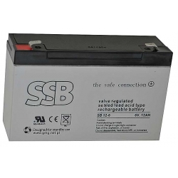 Akumulator SSB agm żelowy 6V/12Ah