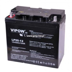 Akumulator żelowy VIPOW 12V 55 Ah