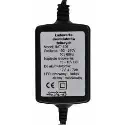 Ładowarka VIPOW do akumulatorów żelowych 12V/4-7Ah