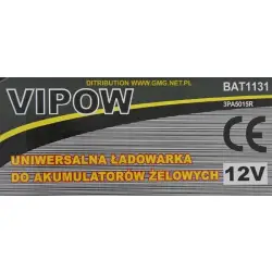 Ładowarka VIPOW do akumulatorów żelowych 12V/-90Ah