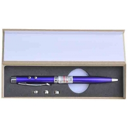 wskaźnik laserowy długopis latarka etui fioletowy