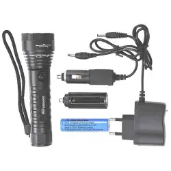 #latarka #sygnalizacyjna #LED #ładowalna #akumulatorowa #filtr #czerwony #niebieski #żółty #biały