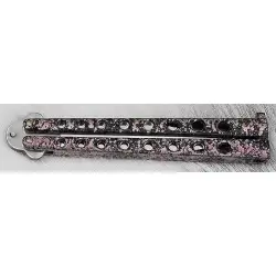 Nóż FES BALISONG motylek wrzosowy