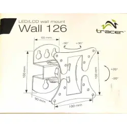 uchwyt ścienny MONITORA LCD/LED 13/27 cali 30 kg